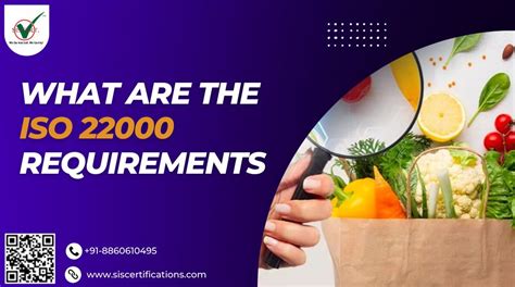 Requirements of ISO 22000 certification .
